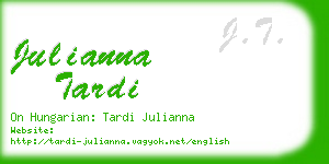 julianna tardi business card